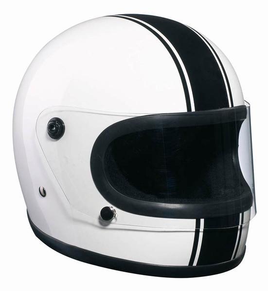 Bandit Integral Casque de moto Noir Blanc XS