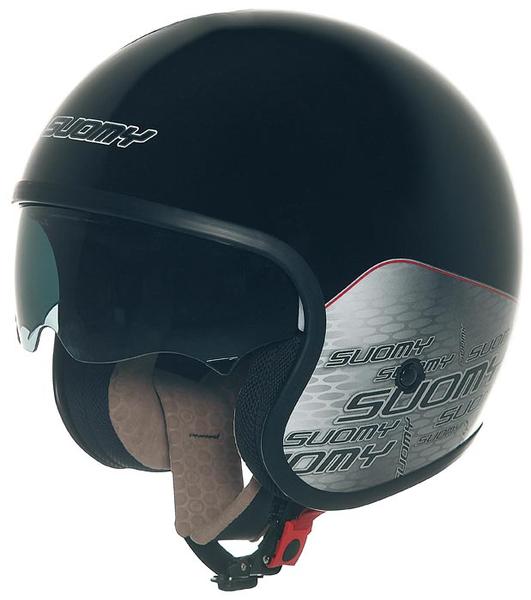 Suomy 70's Home Jet casque noir Noir Gris S