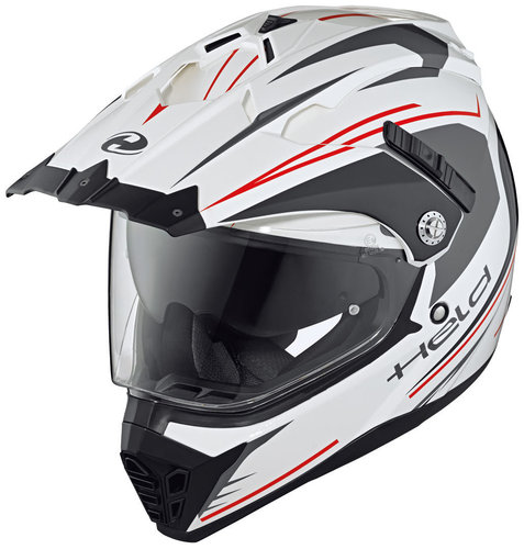 Held Alcatar Motorcross Helm Wit Rood Xs held kopen in de aanbieding