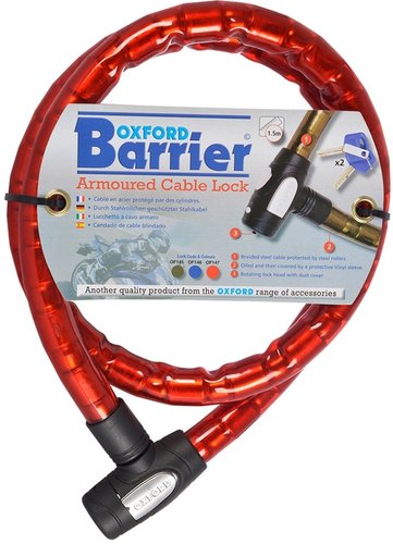 Oxford Barrier Kabelslot Rood 150 oxford kopen in de aanbieding