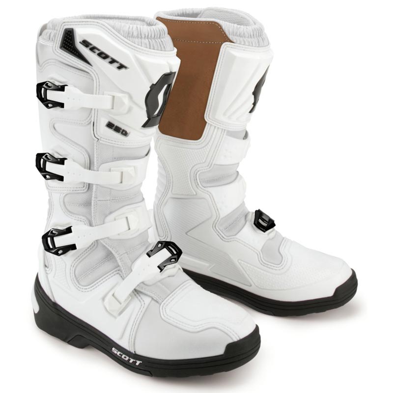 Scott 250 Bottes de motocross Noir Blanc 42