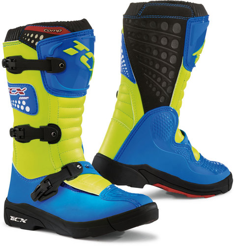Tcx Comp Kinderen Motocross Boots Blauw Geel 33 tcx kopen in de aanbieding