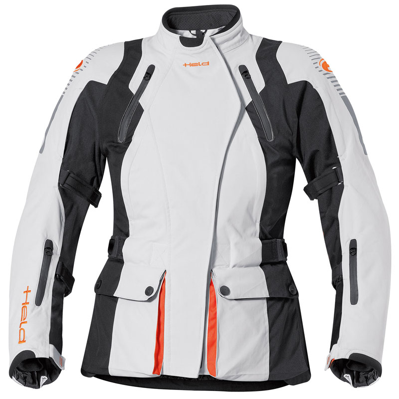 Held Tamira Veste Textile Mesdames Noir Gris 2XL