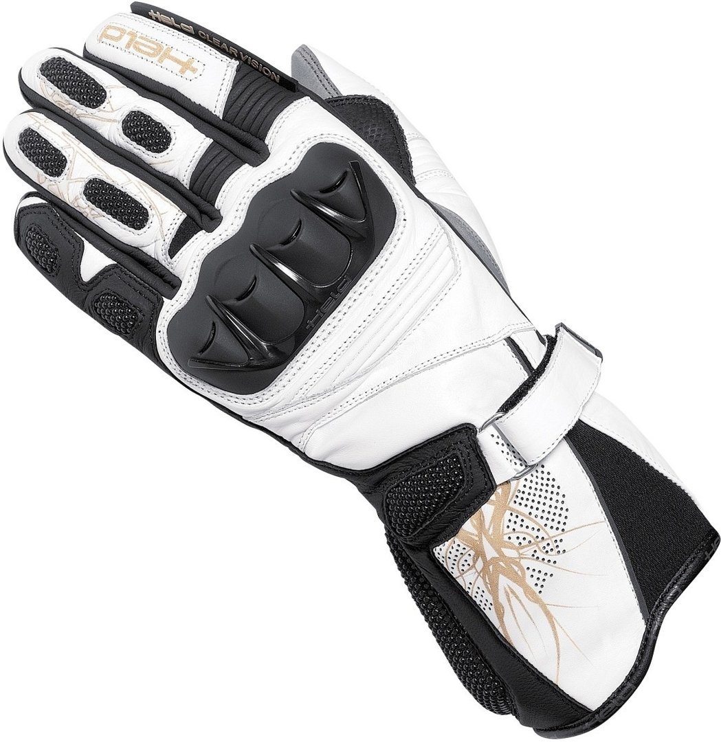 Held Tyra Mesdames les gants de moto Noir Blanc XS