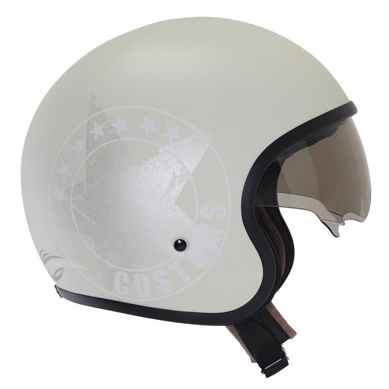 Suomy 70's Custom Milk Casque jet Blanc L