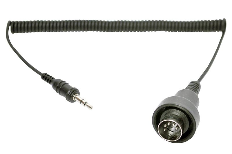 Sena SM10 3.5mm Stereo Jack à 5 broches DIN Cable pour 1980-plus ta... Noir unique taille