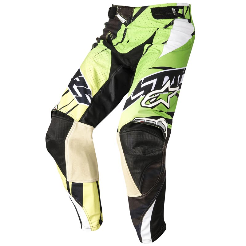 Alpinestars Techstar Pantalon Motocross Noir Vert 28