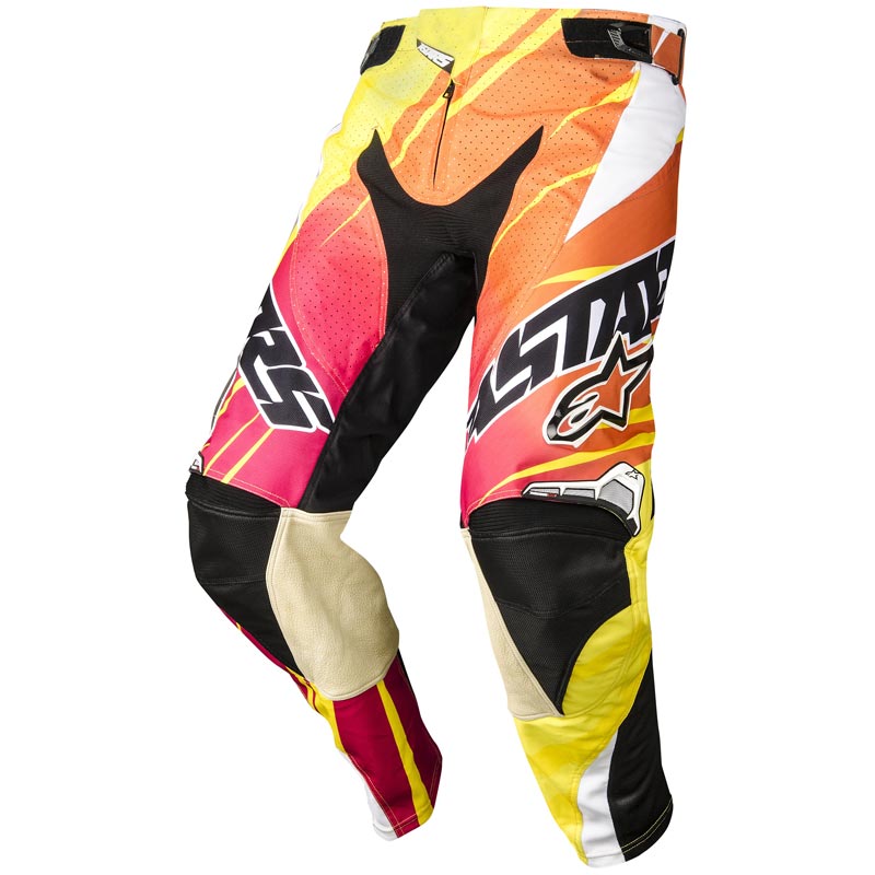 Alpinestars Techstar Pantalon Motocross Jaune Orange 28
