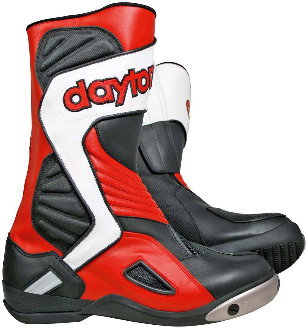 Daytona Evo Voltex GTX Gore-Tex Bottes de moto imperméables Noir Blanc Rouge 40