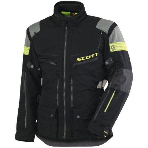 Scott All Terrain Pro Dp Motorfiets Textiel Jas Zwart Grijs scott kopen in de aanbieding