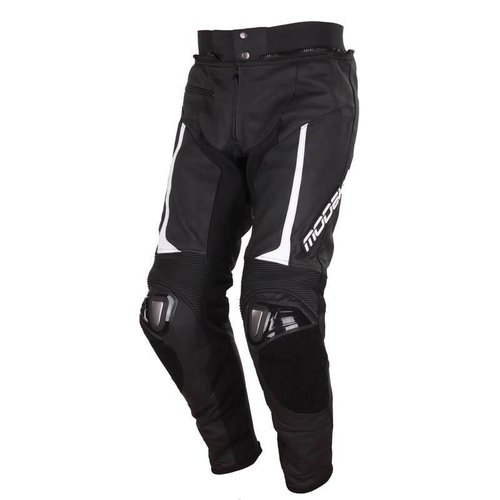 Modeka Kayalami Lederen Broek Zwart Wit 52 modeka kopen in de aanbieding