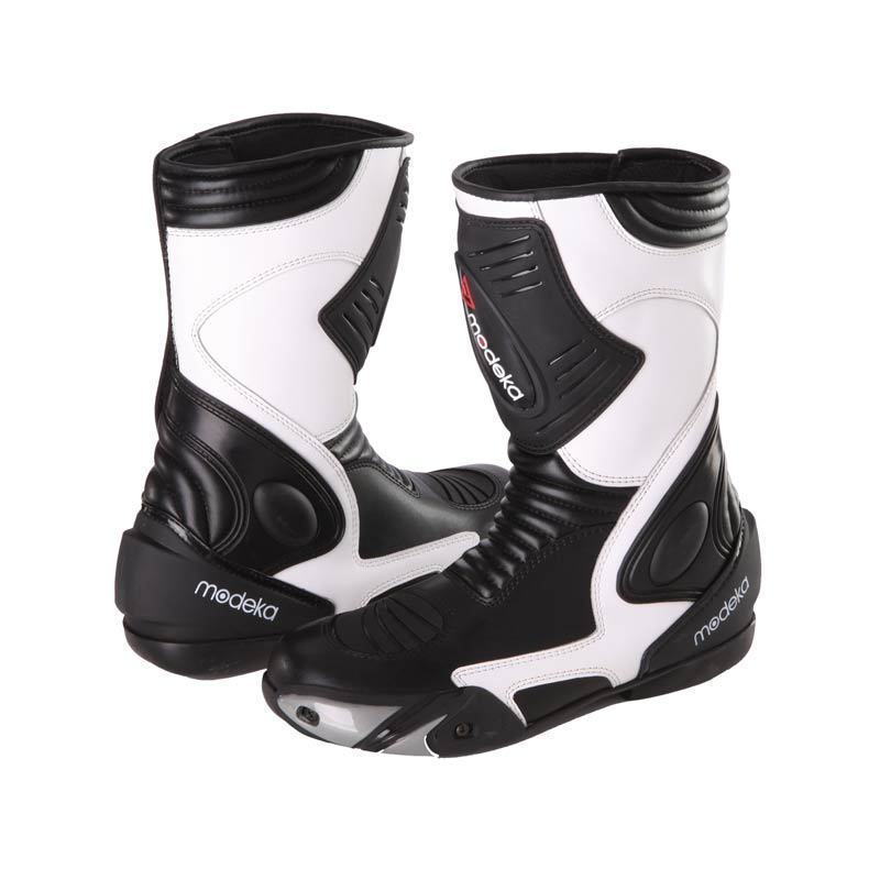Modeka Donington 2 Bottes de moto Noir Blanc 43