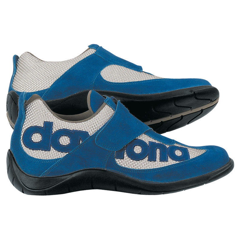 Daytona Moto Fun Chaussures de moto Bleu Argent 36