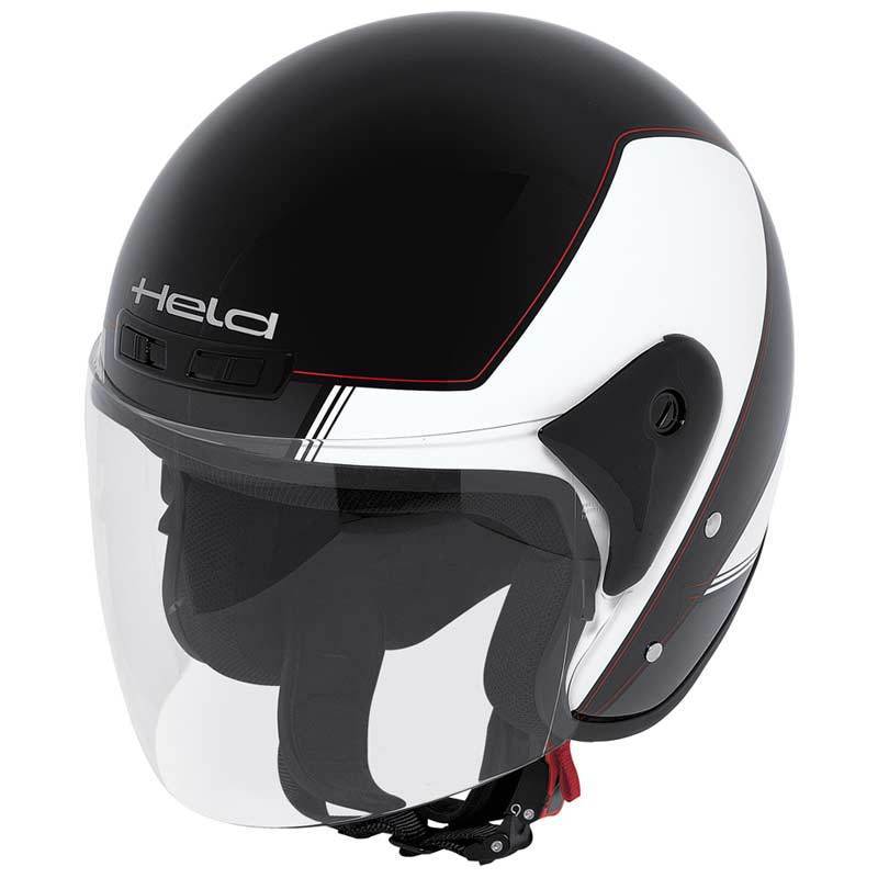 Held Heros Decor casque jet Noir Blanc XS