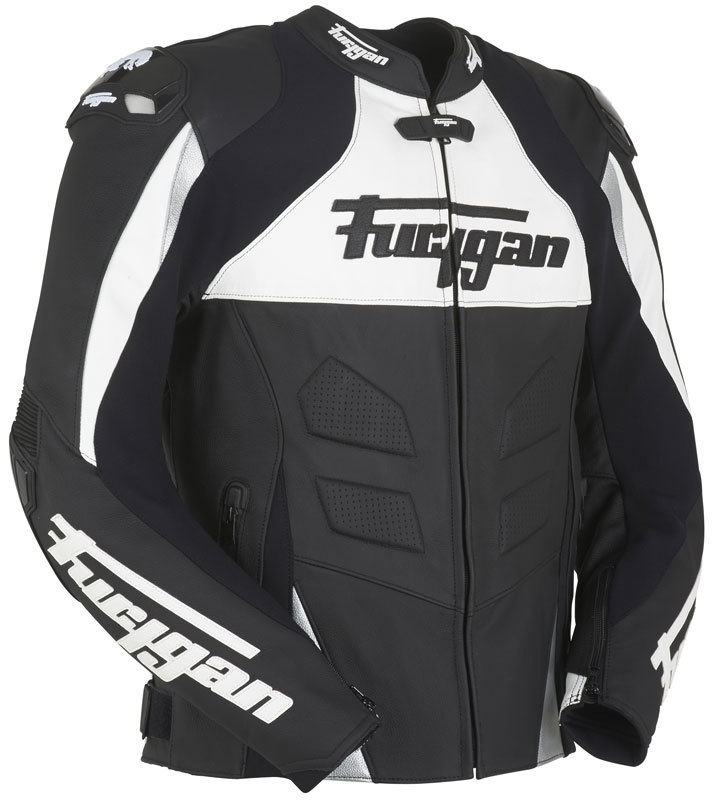 Furygan Shifter Veste en cuir Noir Gris Blanc 2XL