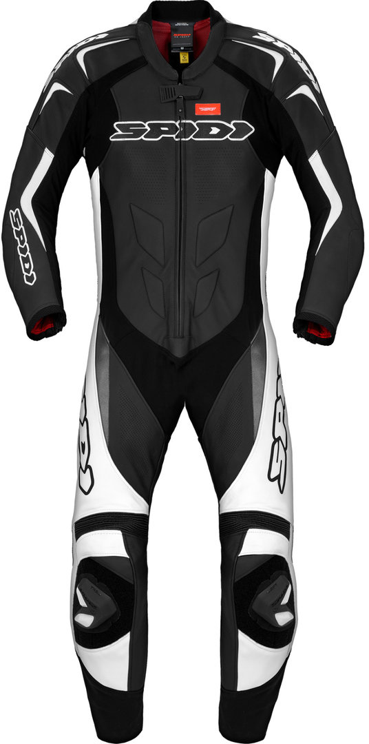 Spidi Supersport Wind Pro Combinaison de cuir de moto One Piece Noir Blanc 50