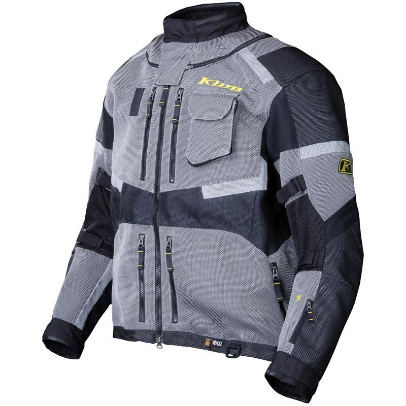 Image of Klim Adventure Rally Air Motorcycle Jacket Veste Textile moto Gris S