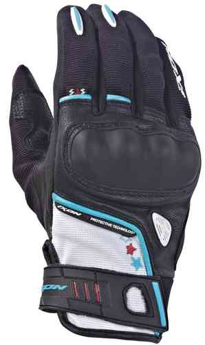Ixon RS Grip Lady HP Guantes de las señoras Negro Blanco Azul 3XL