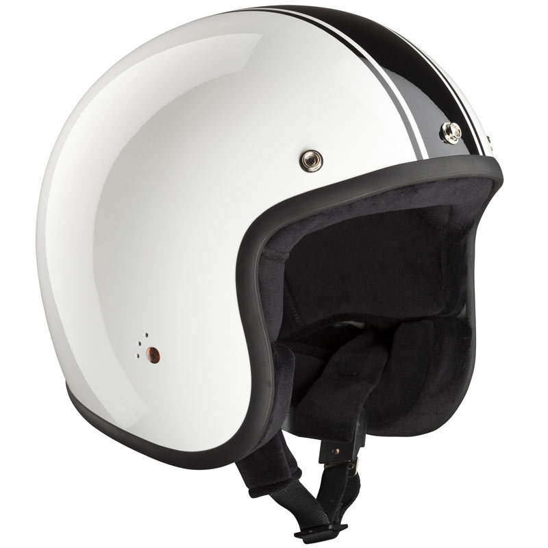 Bandit ECE Jet Classic Casque Jet Noir Blanc XS