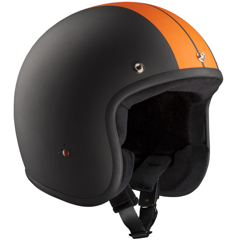 Bandit ECE Jet Race Casque Jet Noir Orange XS