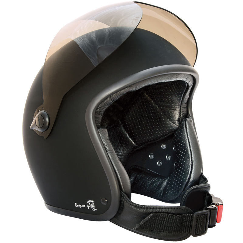 Image of Bores Bogo II Casque jet noir mat Noir 2XS