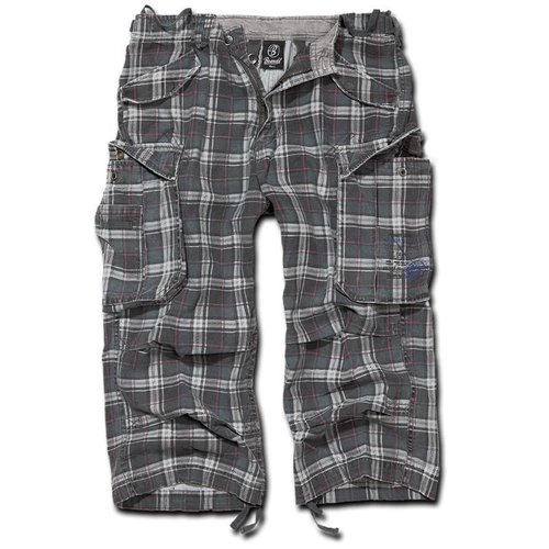 Brandit Industry 34 Korte Broek Grijs Donkerrood 2Xl brandit kopen in de aanbieding