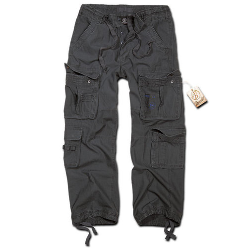 Brandit Pure Vintage Broek Zwart Grijs Xl brandit kopen in de aanbieding Brandit Pure Vintage Broek Zwart Grijs Xl brandit kopen in de aanbieding