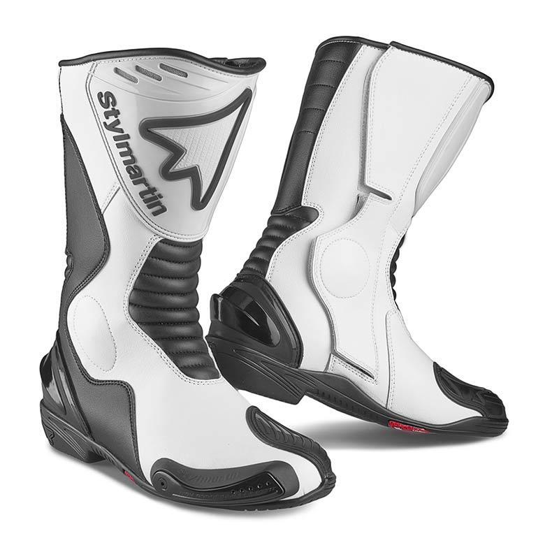 Image of Stylmartin Diab Bottes de moto Blanc 40