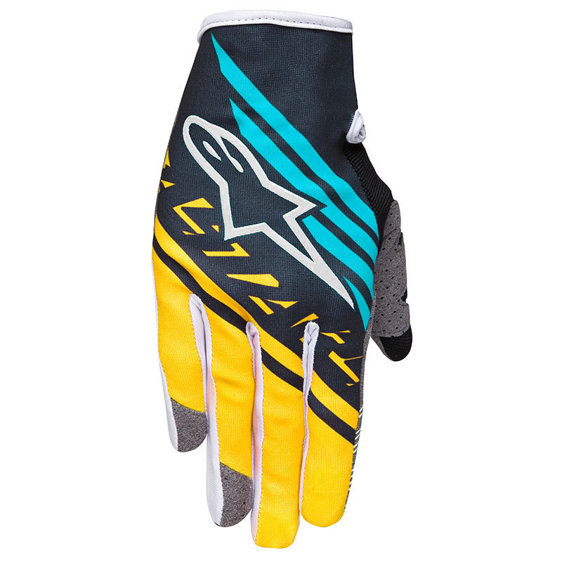 Alpinestars Racer Supermatic Gants de motocross Noir Jaune 2XL