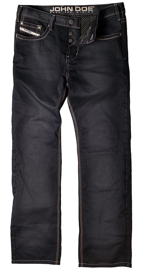 John Doe Kamikaze Pantalon de Jeans de moto noir Noir 31