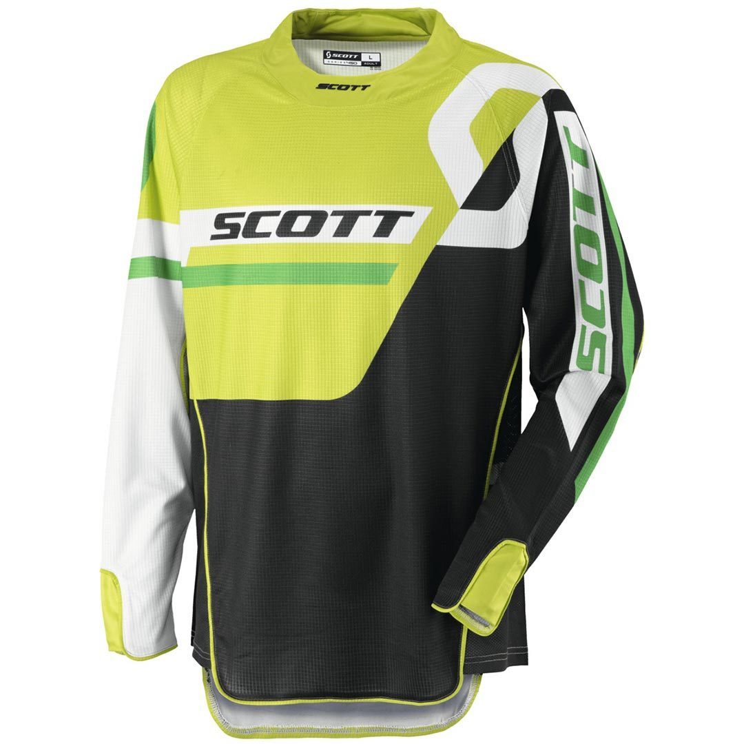 Scott 450 Track Maillot de motocross Noir Vert XL