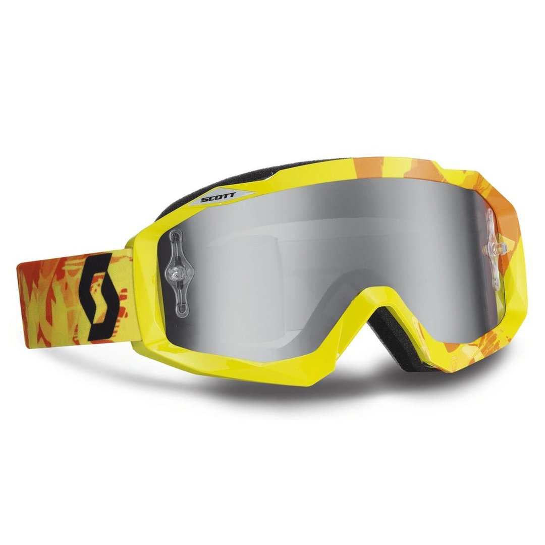 Scott Hustle Silver Chrome Works Lunettes de protection Jaune unique taille