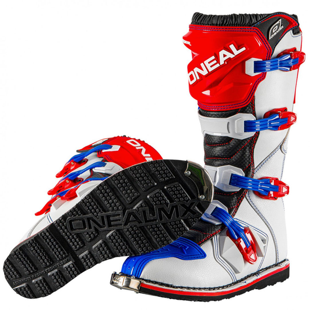 O´Neal Rider Bottes de motocross Rouge Bleu 39