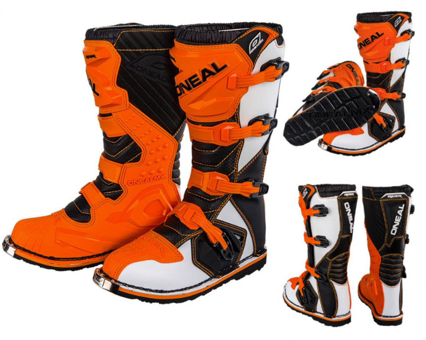 O´Neal Rider Bottes de motocross Orange 39