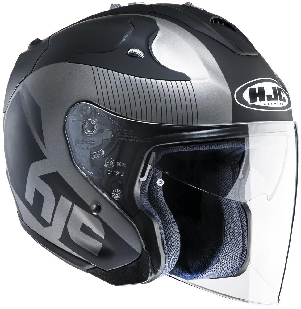 HJC FG Jet Acadia Casque Noir Gris XS