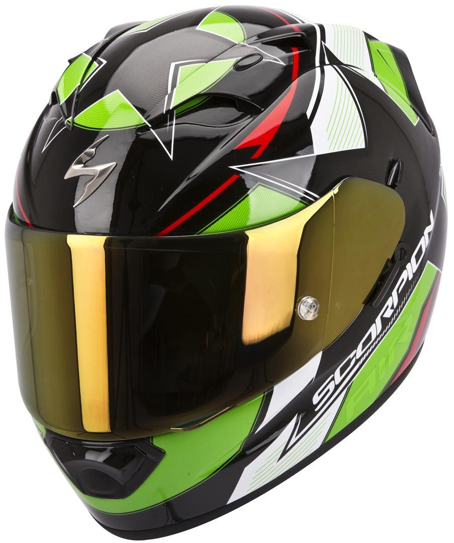 Scorpion Exo 1200 Air Stella Casque Noir Rouge Vert S