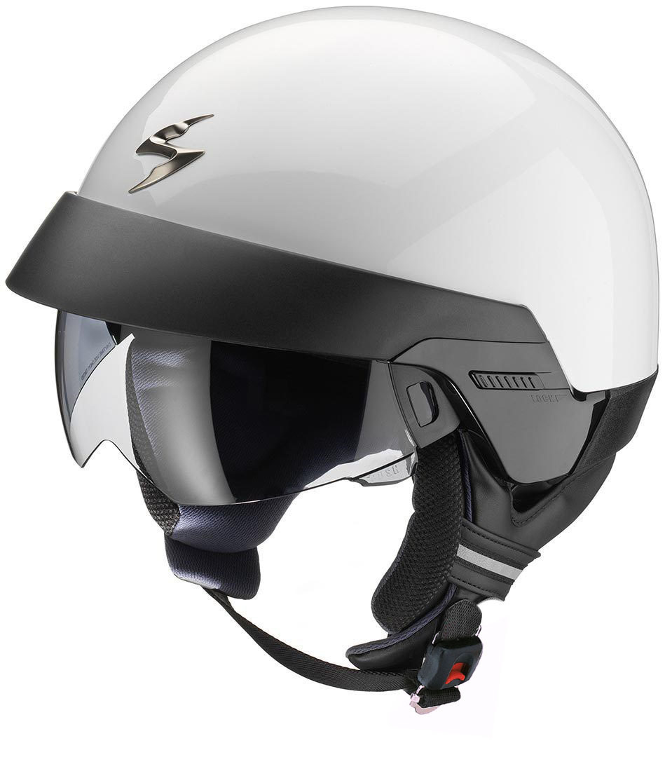Scorpion Exo 100 Solid Casque jet Blanc XS