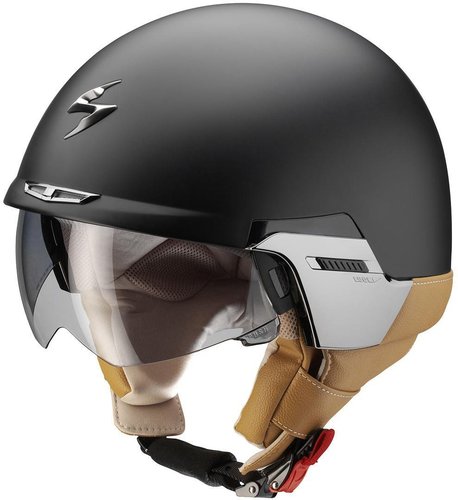 Scorpion Exo 100 Padova Ii Jet Helm Zwart 2Xl scorpion kopen in de aanbieding