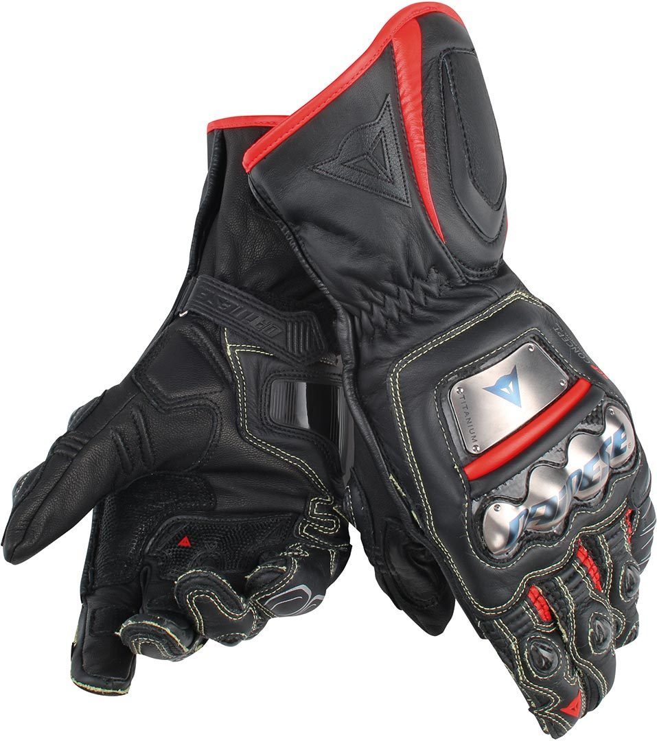 Dainese Full Metal D1 Gants de moto Noir Rouge 2XL