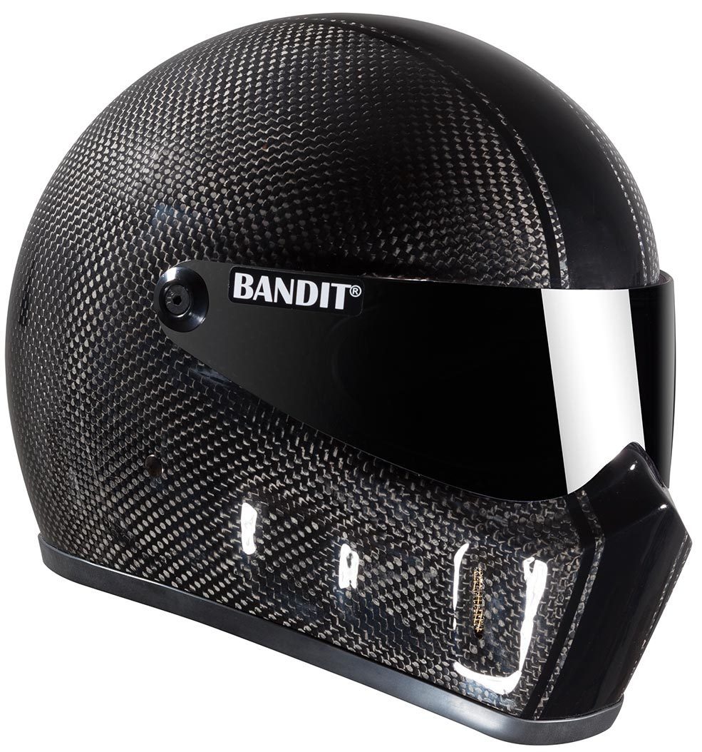 Bandit Super Street 2 Carbon Race Casque de moto Charbon XL
