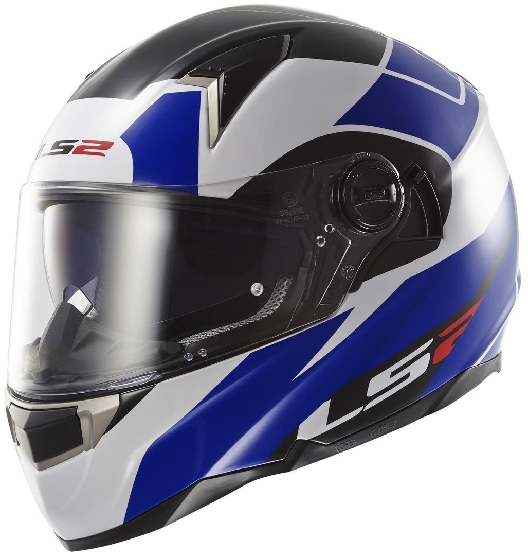 LS2 FF396 Dart FT2 Thunderbolt Casque Blanc Bleu XS
