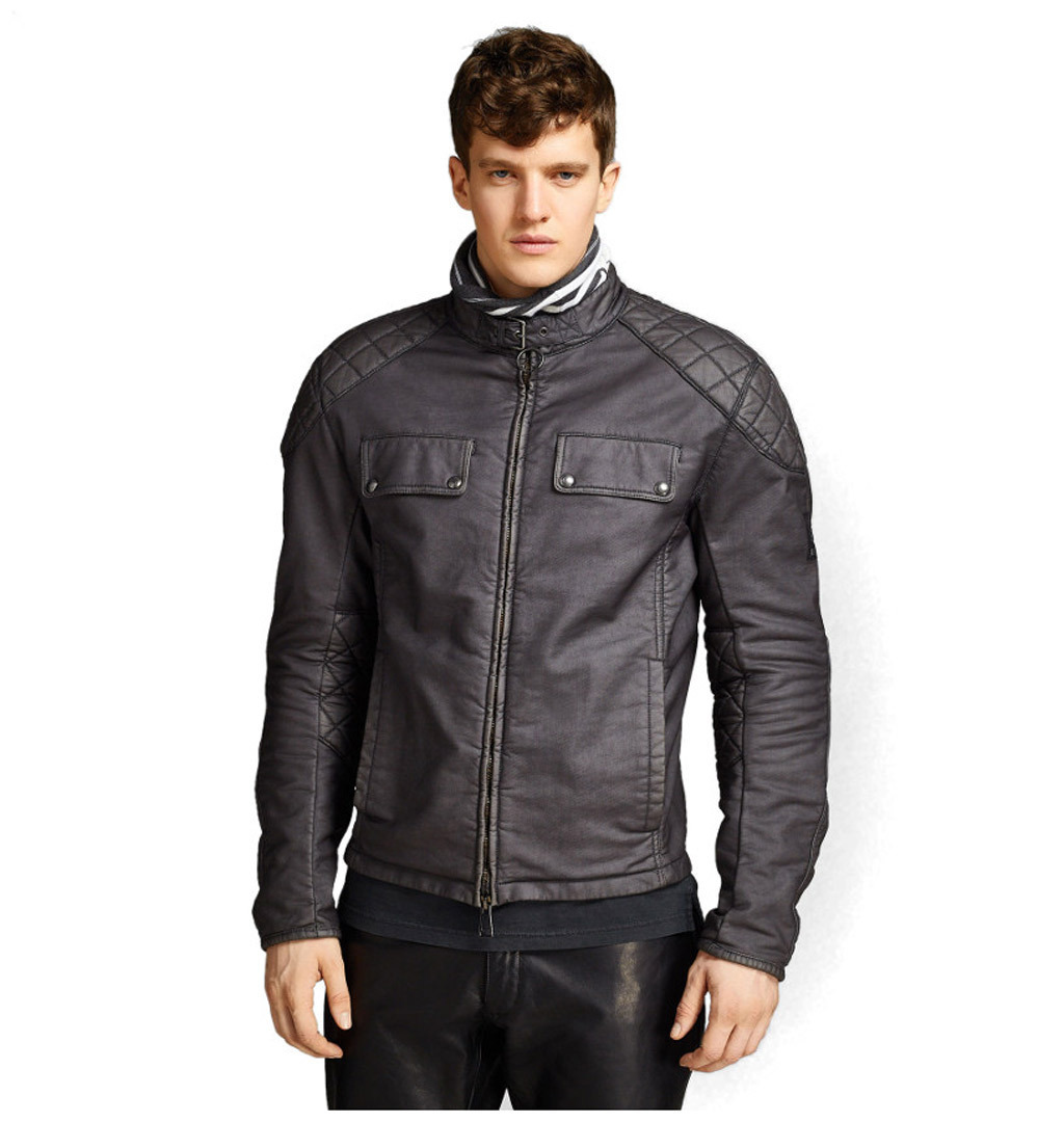 Belstaff X Man Racing Veste modèle 2017 Noir 3XL