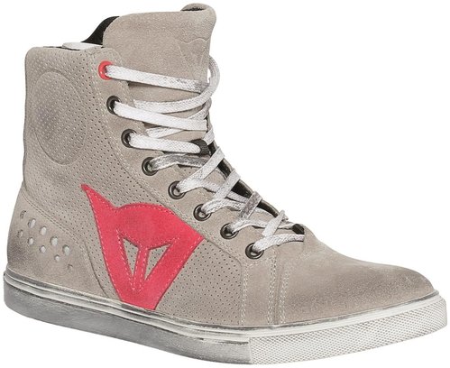 Dainese Street Biker Air Dames Schoenen Van De Motorfiets Grijs Rood 41 dainese kopen in de aanbieding