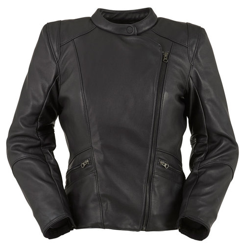 Furygan Sandy Dames Leren Jas Zwart furygan kopen in de aanbieding
