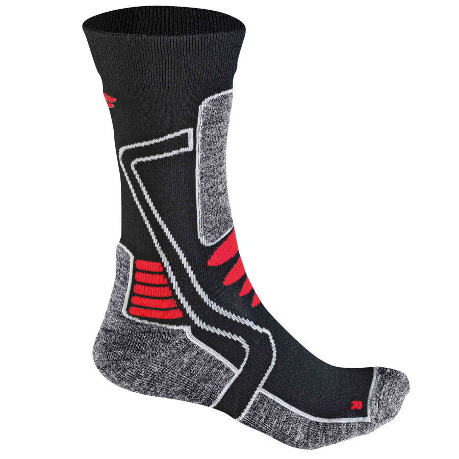 Image of Fuse Motorbike E100 Chaussettes de dames Noir Gris Rouge 35 36 37 38