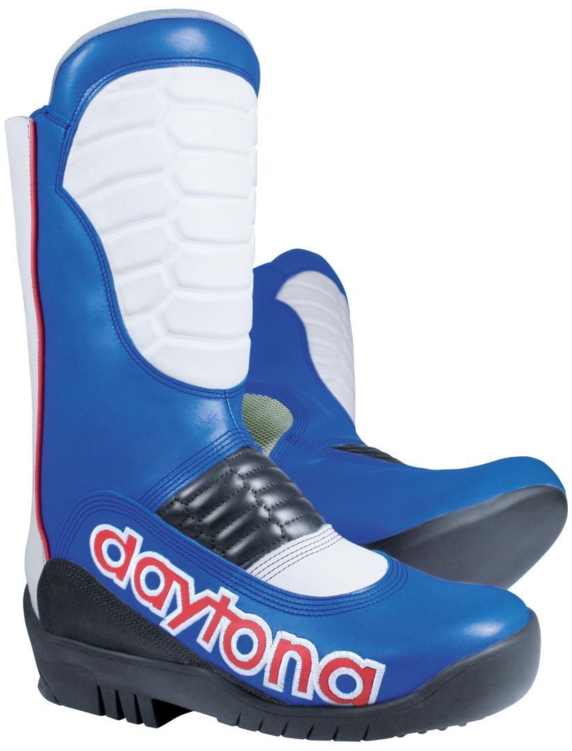 Daytona Speedway Evo SGP Bottes de moto Noir Blanc Bleu 40
