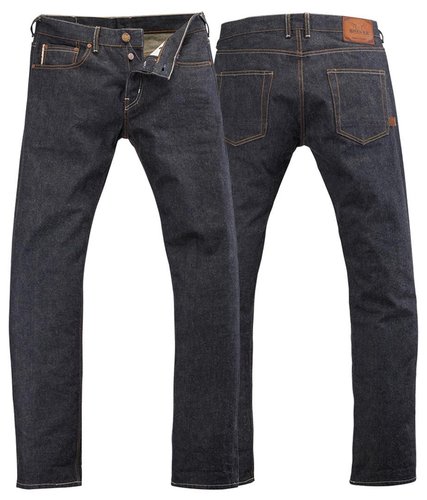 Rokker Sturgis Raw Jeans Broek Blauw 34 rokker kopen in de aanbieding