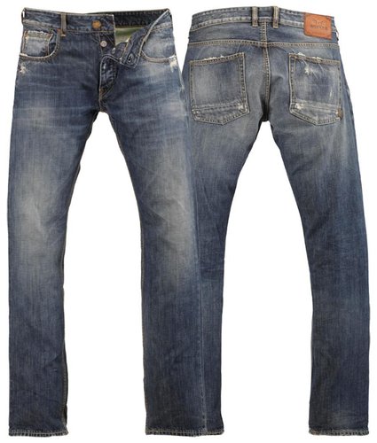 Rokker Bonneville Special Jeans Broek Blauw 32 rokker kopen in de aanbieding