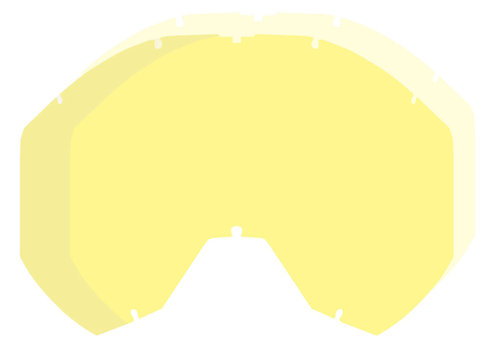 Klim Radius Pro Dbl Lens Geel Een Maat klim kopen in de aanbieding