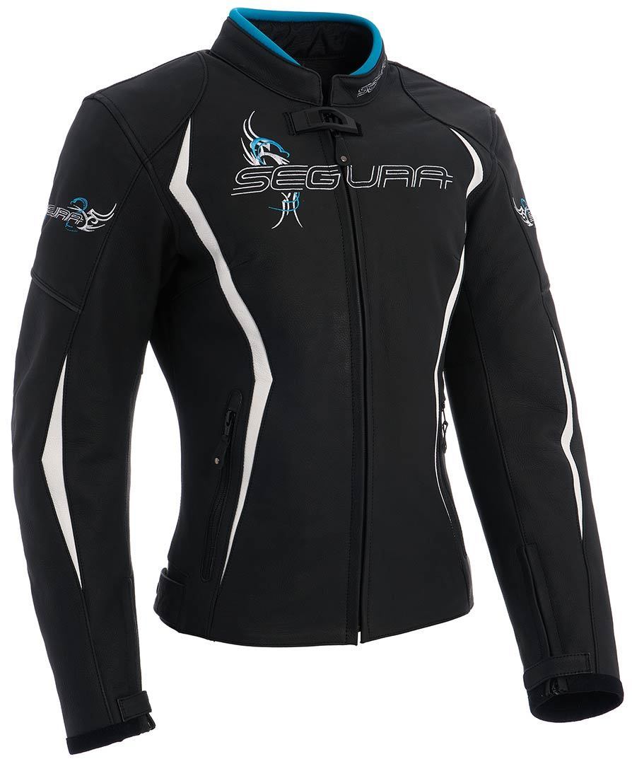 Segura Lady Caribean Veste en cuir de dames Noir Blanc 36